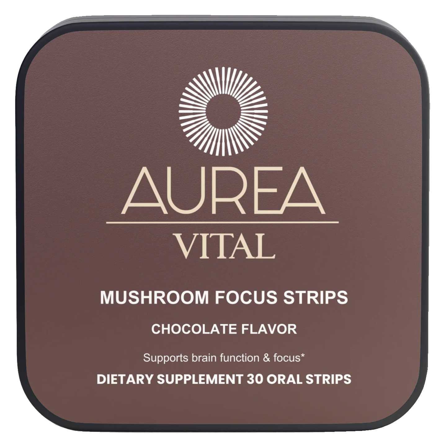 Aurea Vital Mushroom Focus Strips tin.