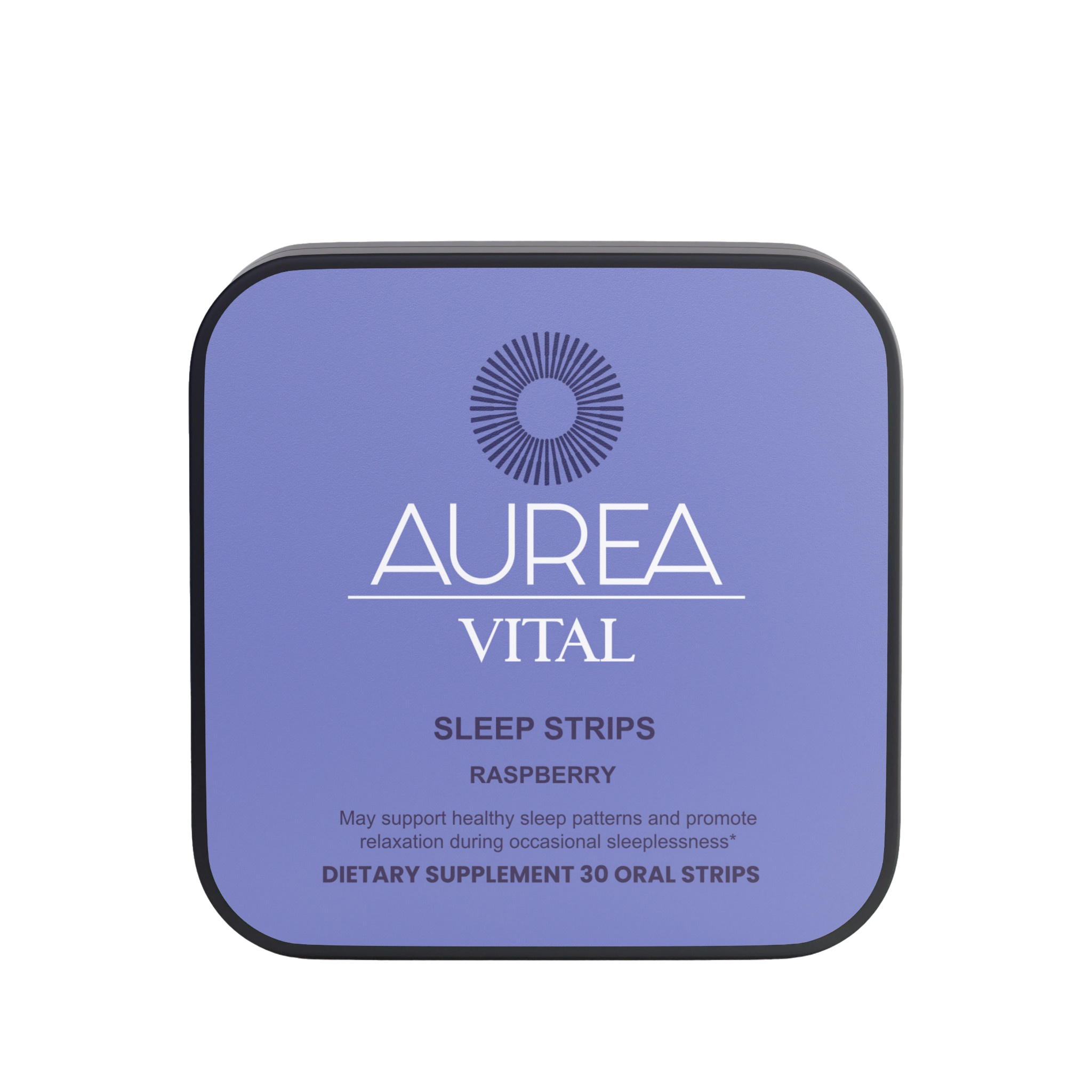 Aurea Vital Raspberry Sleep Strips tin.